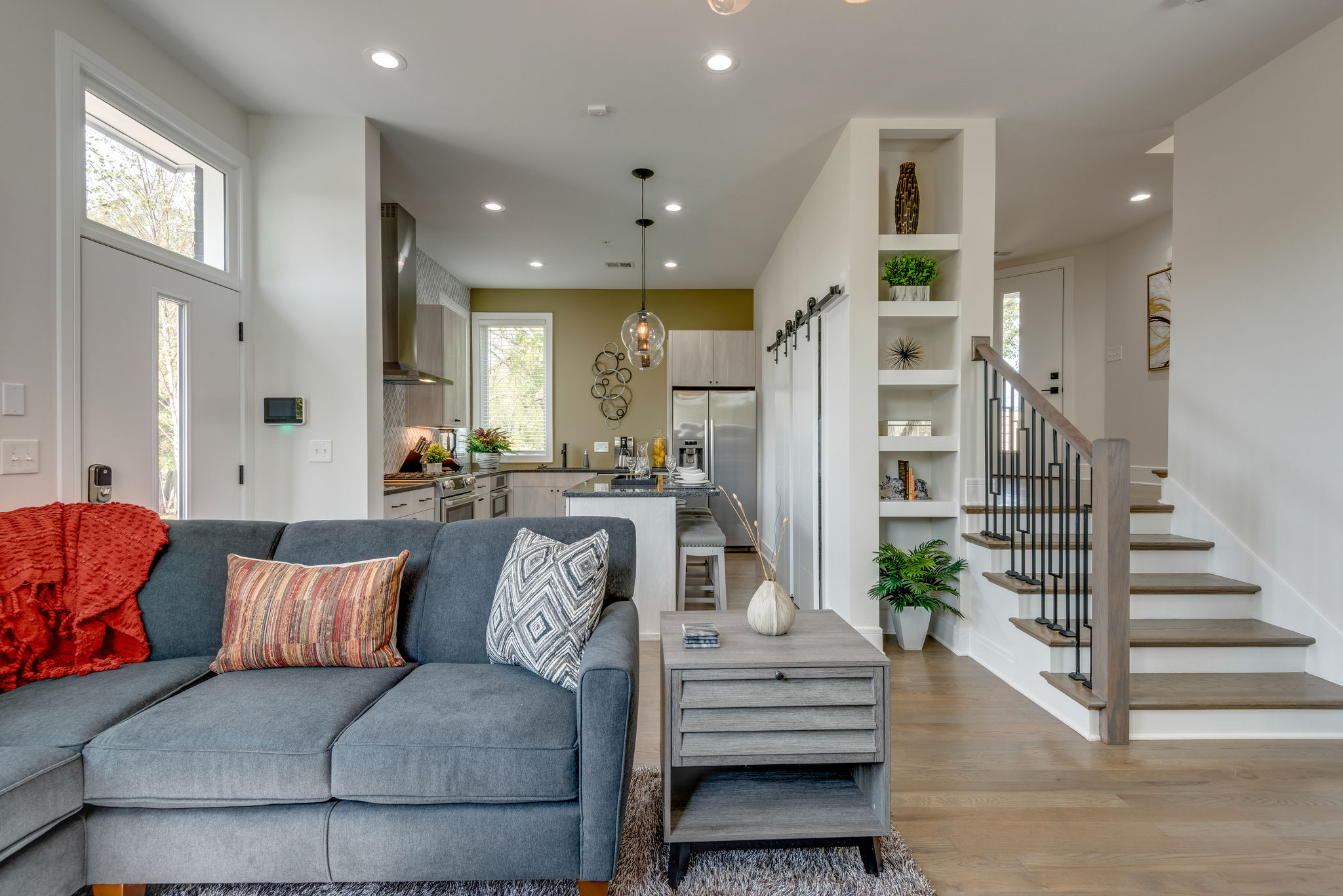 Gulch Walk-up vacation rental living room - The Gulch, Nashville TN